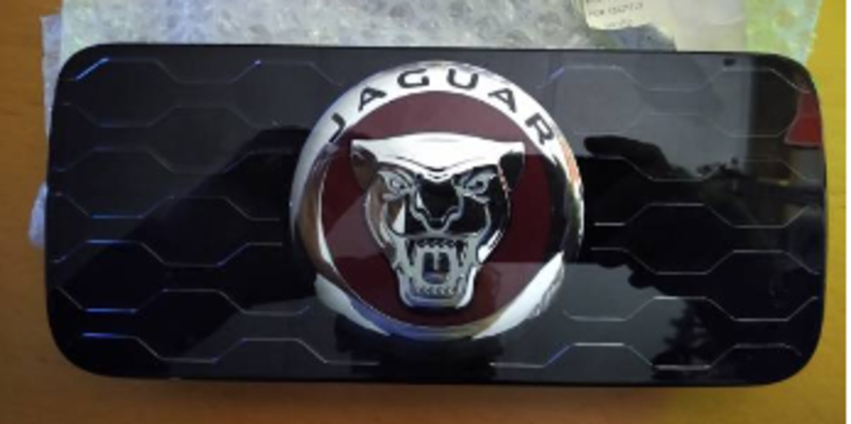 FW9316B856BB Решітка радіатора з прямокутною емблемою під радар Jaguar F-Pace X761 (2017-) Б/В