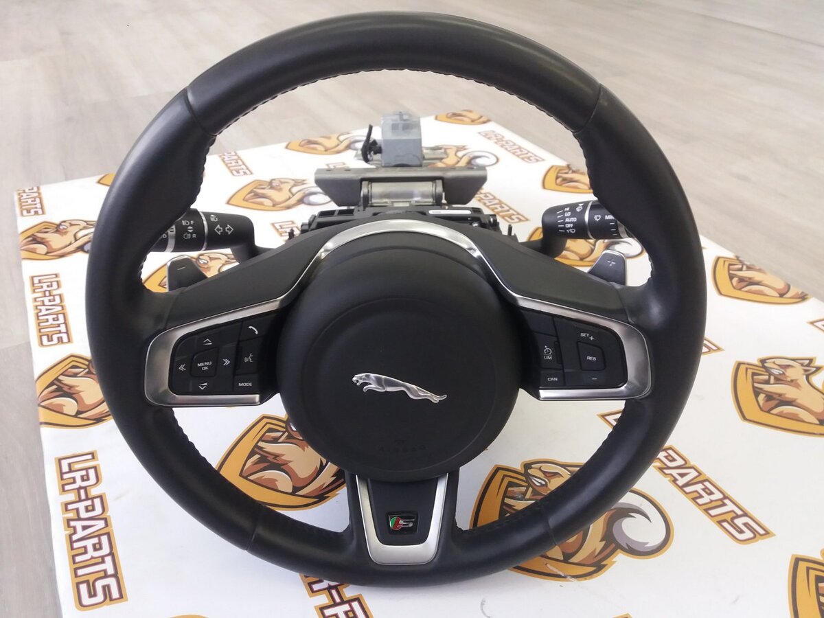 T4N5762PVJ Руль  R-Sport подрулевыми преключателями Jaguar F-Pace X761 (2017-) Б/У